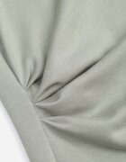 metro five Rochie bodycon minimalistă cu fronțuri și mânecă scurtă Diomilla Verde