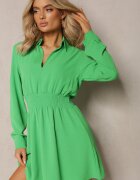 metrofive Rochie Verde deschis Cloche cu Guler Mini Avilsnne