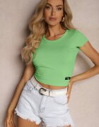 metrofive Tricou cu mânecă scurtă Rebrate Verde Opolia