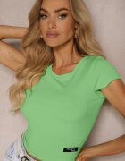 metrofive Tricou cu mânecă scurtă Rebrate Verde Opolia
