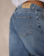 milas91 Blugi Albastre Wide Leg High Waist cu ornamente strălucitoare Lilyss