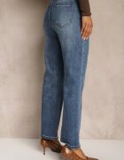milas91 Blugi Albaștri Drepți Regular Waist Fesalira