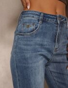 milas91 Blugi Albaștri Drepți Regular Waist Fesalira
