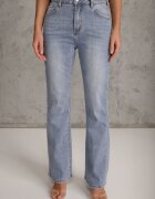 milas91 Blugi Albaștri evazați Bootcut High Waist cu Bumbac Urilyss