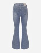 milas91 Blugi Albaștri evazați Bootcut High Waist cu Bumbac Urilyss