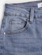 milas91 Blugi Albaștri evazați Bootcut High Waist cu Bumbac Urilyss