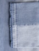 milas91 Blugi albaștri High Waist Wide Leg în Două Nuanțe de Denim Carilvienne