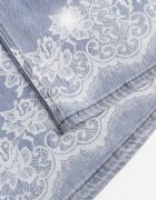 milas91 Blugi Albaștri Largi în Stil Boho cu Imprimeu Decorativ pe Craci Endippe