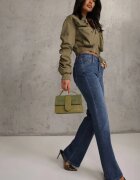 milas91 Blugi Albastru Talie înaltă Croială clopot Finvenne