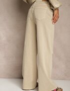 milas91 Blugi bej High Waist Wide Leg Meorise