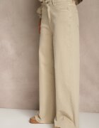 milas91 Blugi bej High Waist Wide Leg Meorise