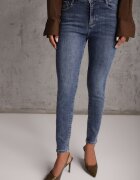 milas91 Blugi elastici din bumbac skinny cu efect de decolorare Ganra Albaștri