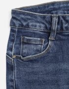 milas91 Blugi elastici din bumbac skinny cu efect de decolorare Ganra Albaștri