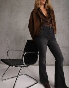 milas91 Blugi Flare High Waist bogat în bumbac cu buzunare cu clapetă la spate Anattisa Negri