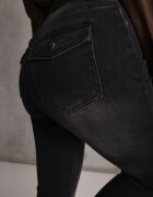 milas91 Blugi Flare High Waist bogat în bumbac cu buzunare cu clapetă la spate Anattisa Negri