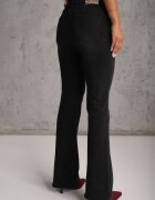 milas91 Blugi flare high waist cu conținut ridicat de bumbac Drienne Negri