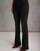 milas91 Blugi flare high waist cu conținut ridicat de bumbac Drienne Negri
