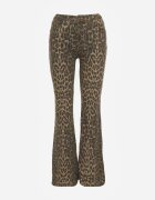 milas91 Blugi Leopard Evazați Talie Înaltă Din Bumbac Enerre