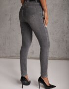milas91 Blugi modelatori de tip Skinny cu bumbac Oneim Gri