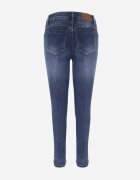 milas91 Blugi modelatori din bumbac Skinny/Slim cu efect Push-Up Orifia Albaștri