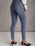 milas91 Blugi Skinny cu bumbac și elastic în talie Finonas Albaștri