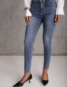 milas91 Blugi Skinny cu bumbac și elastic în talie Finonas Albaștri
