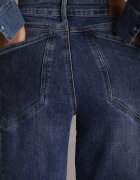milas91 Blugi slouchy cu talie înaltă cu conținut ridicat de bumbac și buzunare geometrice Keney Albaștri