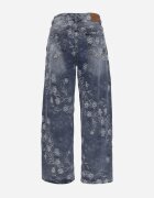 milas91 Blugi slouchy din bumbac cu model floral în stil broderie Felizita Albaștri