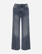 milas91 Blugi Straight Leg cu conținut mare de bumbac cu broderie decorativă și strasuri Cascatia Albaștri