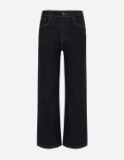 milas91 Blugi Straight Leg Standard Waist Bogate w Bawełnę Giovantta Bleumarin