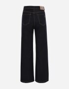 milas91 Blugi Straight Leg Standard Waist Bogate w Bawełnę Giovantta Bleumarin