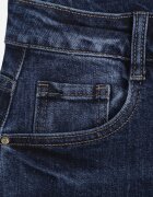 milas91 Blugi Wide Leg cu talie înaltă din bumbac cu zone de decolorare Ineia Albaștri