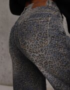 milas91 Blugi Wide Leg High Waist cu bumbac Fealli Albaștri