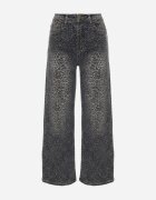 milas91 Blugi Wide Leg High Waist cu bumbac Fealli Albaștri