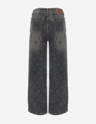 milas91 Blugi Wide Leg High Waist cu bumbac Fealli Albaștri