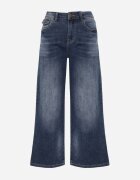 milas91 Blugi Wide Leg Standard Waist cu Buzunare cu Clape în Stil Y2K Nirasa Albaștri