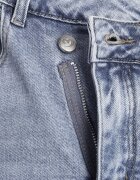milas91 Fustă Albastră din Denim cu Bumbac High Waist cu Croi Asimetric Vikisla
