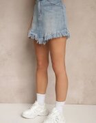 milas91 Fustă-Pantaloni scurți Albastru Din denim Cu rupturi Galirela