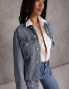 milas91 Jachetă de blugi Albastră cu croială casual Belissen