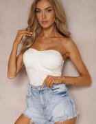 milas91 Pantaloni scurți Albaștri din denim High Waist cu franjuri Zimefia