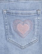 milas91 Pantaloni scurți din denim albaștri Casual Talie înaltă decorați cu nasturi Leviana