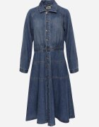 milas91 Rochie de blugi ajustată cu bumbac pe nasturi Aresine Albastră