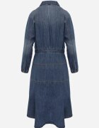 milas91 Rochie de blugi ajustată cu bumbac pe nasturi Aresine Albastră