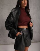 milas91 Scurt High Waist din imitație de piele Manuela Negri