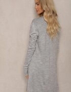 miss poem Cardigan Gri Fără închidere croi drept cu buzunare inserate Torinia