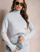 miss poem Maletă Clasică Albastru Deschis cu Croi Asimetric Abezza