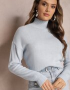 miss poem Maletă Clasică Albastru Deschis cu Croi Asimetric Abezza