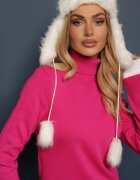 miss poem Maletă Clasică Fucsia cu manșete elastice la mâneci Felinia