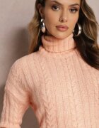 miss poem Maletă Roz deschis Tricotată cu model torsad Cleva