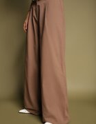miss poem Pantaloni Largi Maro deschis Talie înaltă din Bumbac cu Lanț Decorativ Atașat Romira